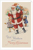 With Wishes for a Merry Christmas Postcard by Anonymous