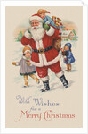 With Wishes for a Merry Christmas Postcard by Anonymous