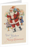 With Wishes for a Merry Christmas Postcard by Anonymous