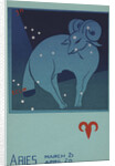 Aries Postcard by Paul Dubosclard