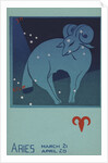 Aries Postcard by Paul Dubosclard