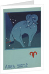 Aries Postcard by Paul Dubosclard