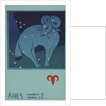 Aries Postcard by Paul Dubosclard