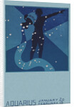 Aquarius Postcard by Paul Dubosclard