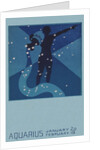 Aquarius Postcard by Paul Dubosclard