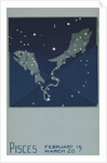 Pisces Postcard by Paul Dubosclard