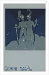 Gemini Postcard by Paul Dubosclard