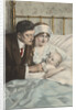 Postcard of Couple with Baby by Alonzo Kimball