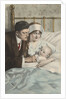 Postcard of Couple with Baby by Alonzo Kimball