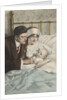Postcard of Couple with Baby by Alonzo Kimball