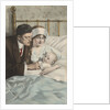Postcard of Couple with Baby by Alonzo Kimball