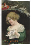 Christmas Greetings Postcard by Ellen H. Clapsaddle