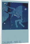 Taurus Postcard by Paul Dubosclard