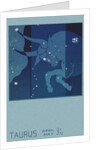 Taurus Postcard by Paul Dubosclard