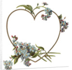 Illustration of Heart-Shaped Violet Border by Anonymous