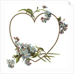 Illustration of Heart-Shaped Violet Border by Anonymous