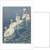 Illustration of Flock of Swans by Coles Phillips