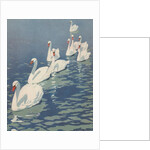 Illustration of Flock of Swans by Coles Phillips