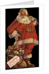 Illustration of Santa with Bag of Toys by Anonymous