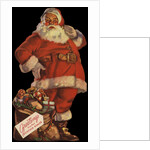 Illustration of Santa with Bag of Toys by Anonymous