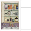 Illustration of Medicine Cabinet Filled with Watkins Products by Anonymous