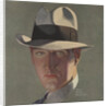 Illustration of Man Wearing Grey Fedora by Percy Edward Anderson