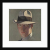 Illustration of Man Wearing Grey Fedora by Percy Edward Anderson