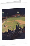 Illustration of First Major League Game Played Under Floodlights by H.M. Molt-Smith