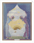 Illustration of Women Opening Curtains to Dawn by Joseph Bolegard