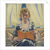 Illustration of Woman Reading Book by Coles Phillips