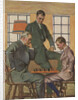 Illustration of Men Playing Chess by Herbert Paus
