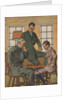 Illustration of Men Playing Chess by Herbert Paus