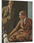 Illustration of Two Men in a Locker Room by Sheridan