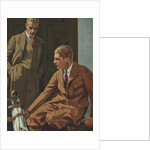 Illustration of Two Men in a Locker Room by Sheridan