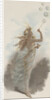 Illustration of Young Woman Blowing Bubbles by Anonymous