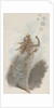 Illustration of Young Woman Blowing Bubbles by Anonymous