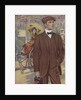 Royal Tailors Illustration of Man Vacationing in Japan by Anonymous
