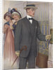 Royal Tailors Illustration of Man in Hotel Foyer by Anonymous