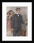 Royal Tailors Illustration of Man in Hotel Foyer by Anonymous
