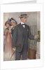Royal Tailors Illustration of Man in Hotel Foyer by Anonymous