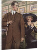 Royal Tailors Illustration of Man Trying on New Suit by Anonymous