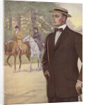 Royal Tailors Illustration of Man Walking in Park by Anonymous