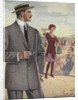 Royal Tailors Illustration of Man Wearing Suit at Beach by Anonymous