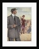 Royal Tailors Illustration of Man Wearing Suit at Beach by Anonymous