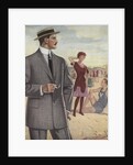 Royal Tailors Illustration of Man Wearing Suit at Beach by Anonymous