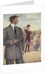Royal Tailors Illustration of Man Wearing Suit at Beach by Anonymous