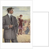 Royal Tailors Illustration of Man Wearing Suit at Beach by Anonymous
