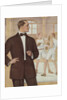 Royal Tailors Illustration of Man in Suit at Boxing Gym by Anonymous