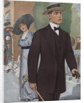 Royal Tailors Illustration of Man Walking on City Street by Anonymous