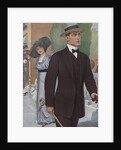 Royal Tailors Illustration of Man Walking on City Street by Anonymous